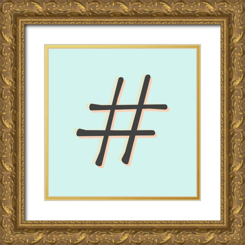 Minty 9 Gold Ornate Wood Framed Art Print with Double Matting by Allen, Kimberly