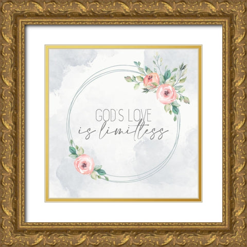 Limitless Gold Ornate Wood Framed Art Print with Double Matting by Allen, Kimberly