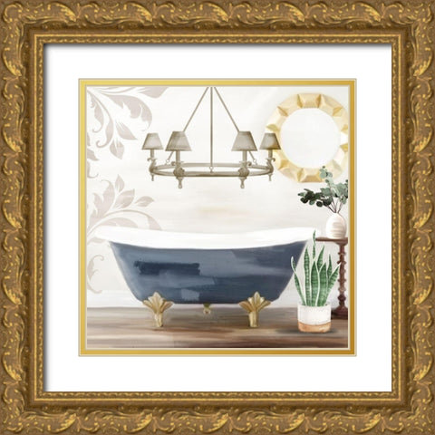 Bath 1 Gold Ornate Wood Framed Art Print with Double Matting by Allen, Kimberly