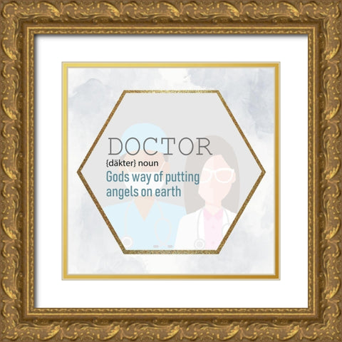 Doctor Gold Ornate Wood Framed Art Print with Double Matting by Allen, Kimberly