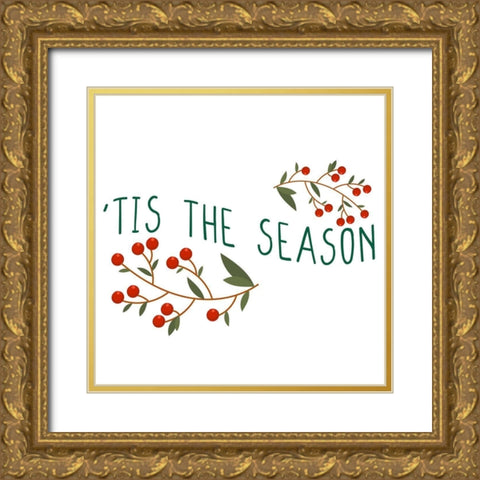 Christmas Presents 1 Gold Ornate Wood Framed Art Print with Double Matting by Allen, Kimberly
