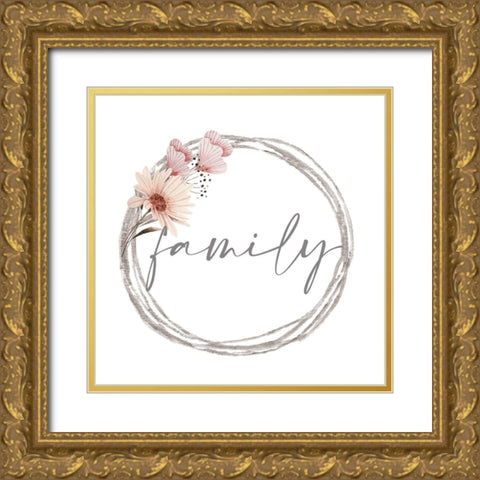 Always Blessed 3 Gold Ornate Wood Framed Art Print with Double Matting by Allen, Kimberly