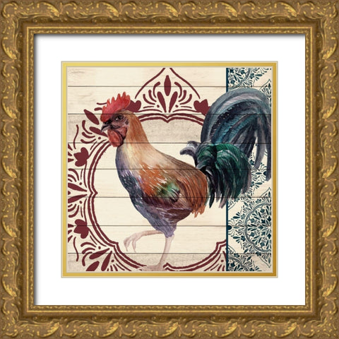 Poultry 2 Gold Ornate Wood Framed Art Print with Double Matting by Allen, Kimberly