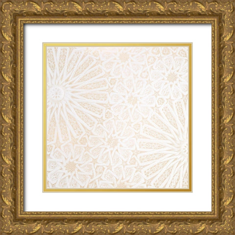Lace 1 Gold Ornate Wood Framed Art Print with Double Matting by Allen, Kimberly