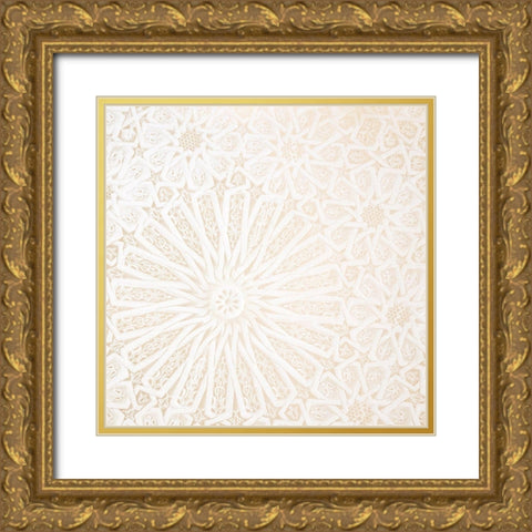 Lace 2 Gold Ornate Wood Framed Art Print with Double Matting by Allen, Kimberly