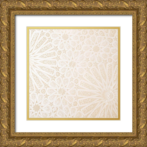 Lace 3 Gold Ornate Wood Framed Art Print with Double Matting by Allen, Kimberly