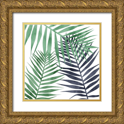 Shades 1 Gold Ornate Wood Framed Art Print with Double Matting by Allen, Kimberly