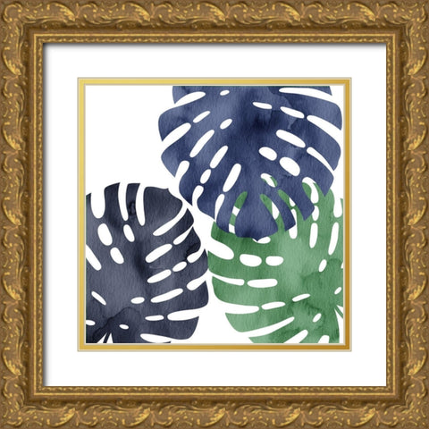 Shades 2 Gold Ornate Wood Framed Art Print with Double Matting by Allen, Kimberly