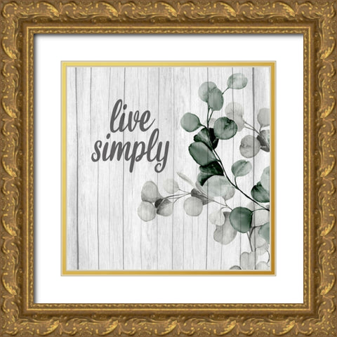 Well and Simply 2 Wood Gold Ornate Wood Framed Art Print with Double Matting by Allen, Kimberly