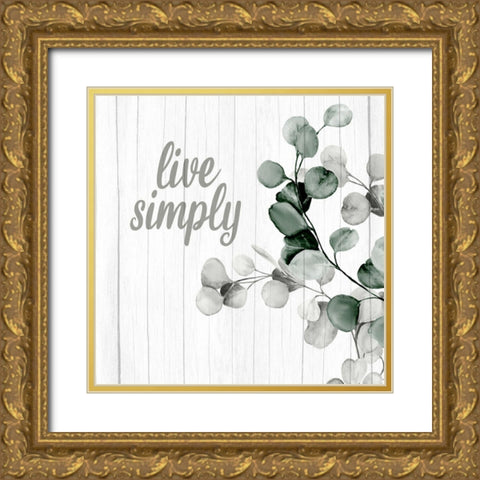 Well and Simply 2 Gold Ornate Wood Framed Art Print with Double Matting by Allen, Kimberly