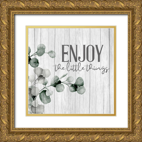 Enjoy Branches Wood Gold Ornate Wood Framed Art Print with Double Matting by Allen, Kimberly