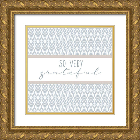 Grateful 7 Gold Ornate Wood Framed Art Print with Double Matting by Allen, Kimberly