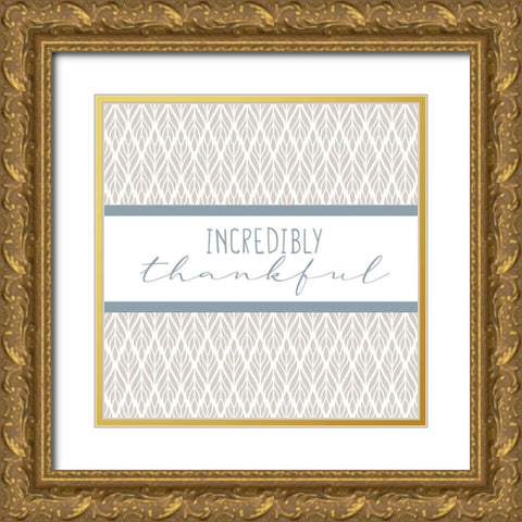 Grateful 8 Gold Ornate Wood Framed Art Print with Double Matting by Allen, Kimberly