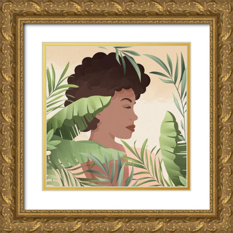 Serene 1 Gold Ornate Wood Framed Art Print with Double Matting by Allen, Kimberly