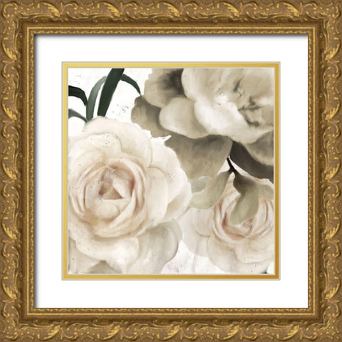 Fall Blooms 1 Golden Gold Ornate Wood Framed Art Print with Double Matting by Allen, Kimberly