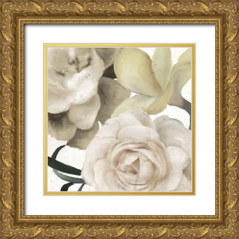 Fall Blooms 2 Golden Gold Ornate Wood Framed Art Print with Double Matting by Allen, Kimberly