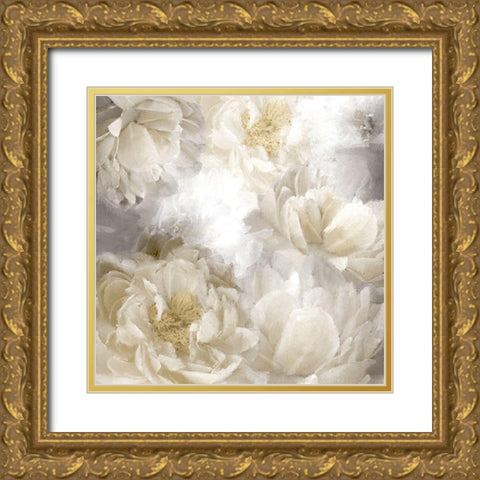 Peoniese Gold Ornate Wood Framed Art Print with Double Matting by Allen, Kimberly