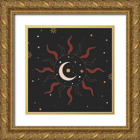Mystic 2 Gold Ornate Wood Framed Art Print with Double Matting by Allen, Kimberly