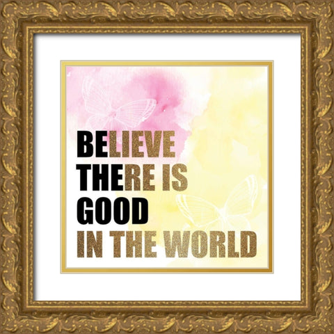 Be the Good Gold Ornate Wood Framed Art Print with Double Matting by Allen, Kimberly