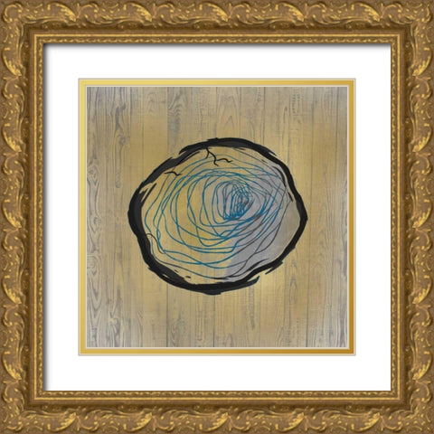 Country Minerals 4 Gold Ornate Wood Framed Art Print with Double Matting by Allen, Kimberly