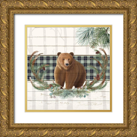 Forest 1 Gold Ornate Wood Framed Art Print with Double Matting by Allen, Kimberly