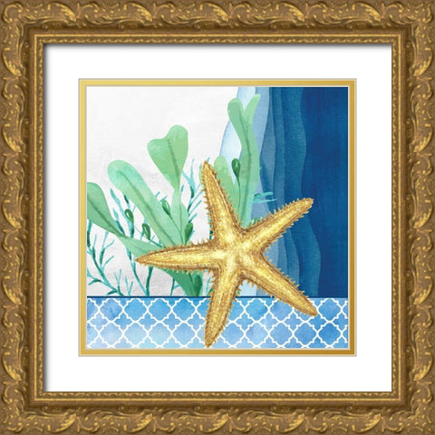 Bayside 2 Gold Ornate Wood Framed Art Print with Double Matting by Allen, Kimberly