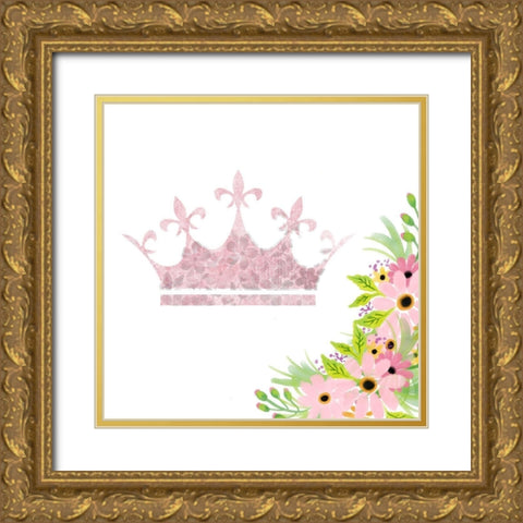 Princess and Warrior 3 Gold Ornate Wood Framed Art Print with Double Matting by Allen, Kimberly