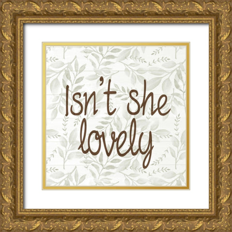 Lovely Gold Ornate Wood Framed Art Print with Double Matting by Allen, Kimberly