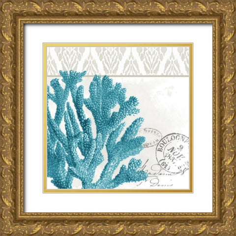 By the Sea 2 Gold Ornate Wood Framed Art Print with Double Matting by Allen, Kimberly