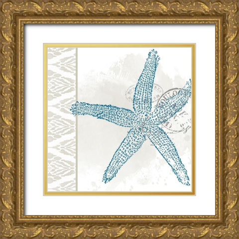 By the Sea 5 Gold Ornate Wood Framed Art Print with Double Matting by Allen, Kimberly