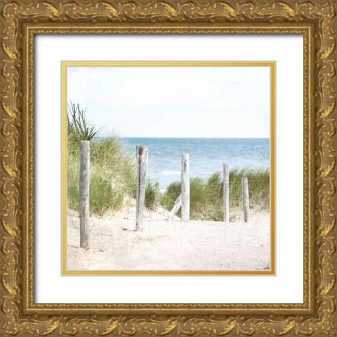 Eat Sleep Beach 2 Gold Ornate Wood Framed Art Print with Double Matting by Allen, Kimberly