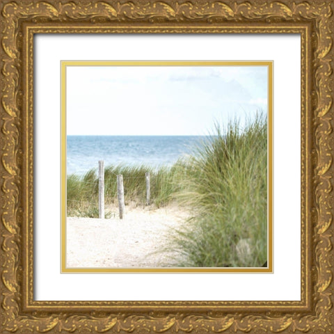 Eat Sleep Beach 5 Gold Ornate Wood Framed Art Print with Double Matting by Allen, Kimberly