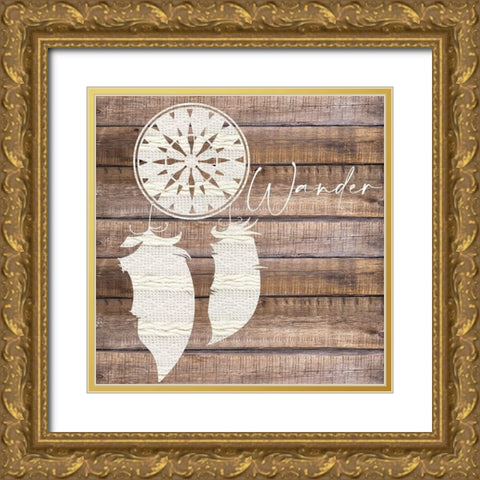 Wild and Free 2 Gold Ornate Wood Framed Art Print with Double Matting by Allen, Kimberly