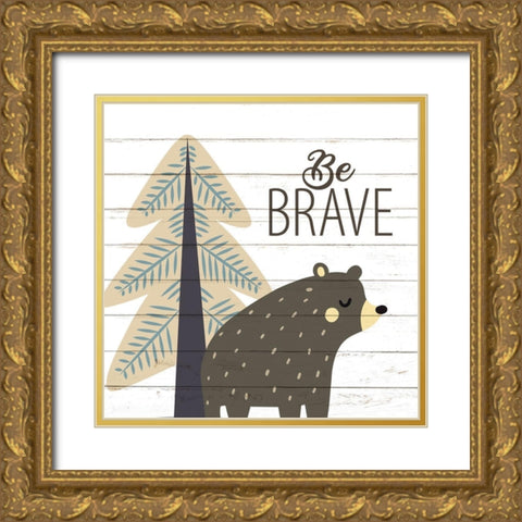 Be 1 Gold Ornate Wood Framed Art Print with Double Matting by Allen, Kimberly