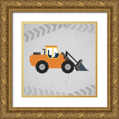 Build Great Things 1 Gold Ornate Wood Framed Art Print with Double Matting by Allen, Kimberly