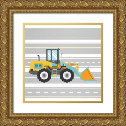 On the Road 1 Gold Ornate Wood Framed Art Print with Double Matting by Allen, Kimberly