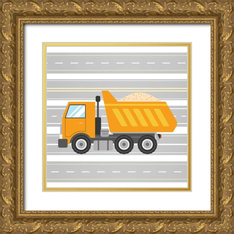 On the Road 3 Gold Ornate Wood Framed Art Print with Double Matting by Allen, Kimberly