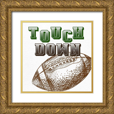 Touch Down Gold Ornate Wood Framed Art Print with Double Matting by Allen, Kimberly