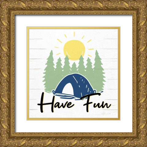 Have Fun 1 Gold Ornate Wood Framed Art Print with Double Matting by Allen, Kimberly