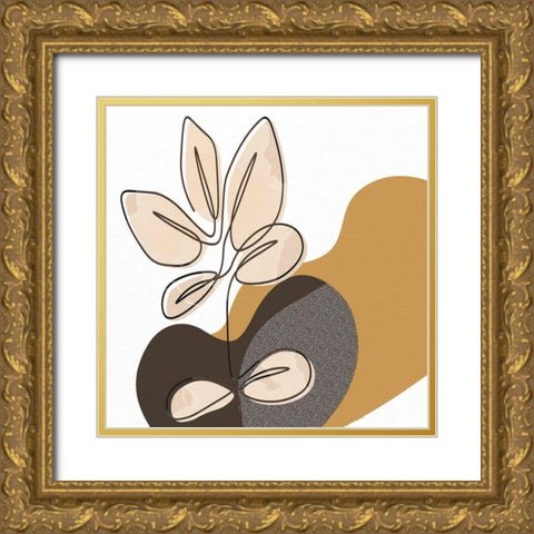 Pressed 1 Gold Ornate Wood Framed Art Print with Double Matting by Allen, Kimberly