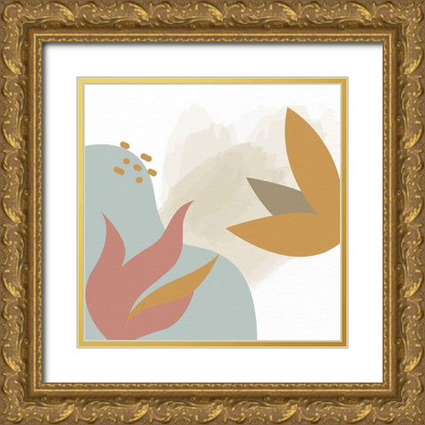 Soft Organics 1 Gold Ornate Wood Framed Art Print with Double Matting by Allen, Kimberly