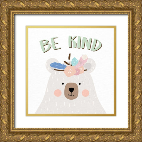 Be Silly 3 Gold Ornate Wood Framed Art Print with Double Matting by Allen, Kimberly