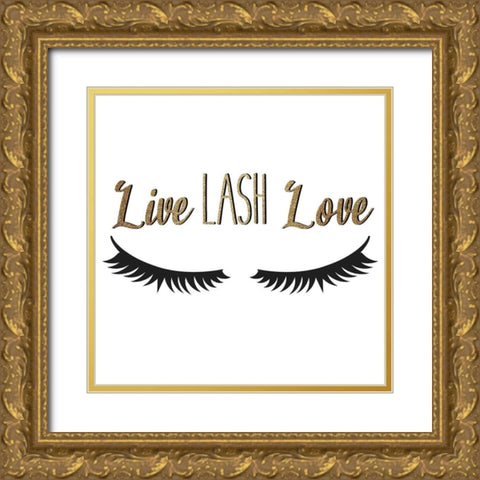 Lash 4 Gold Ornate Wood Framed Art Print with Double Matting by Allen, Kimberly