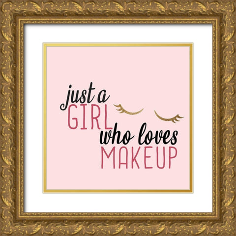 Lash 3 Gold Ornate Wood Framed Art Print with Double Matting by Allen, Kimberly