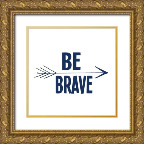 Be Strong 2 Gold Ornate Wood Framed Art Print with Double Matting by Allen, Kimberly