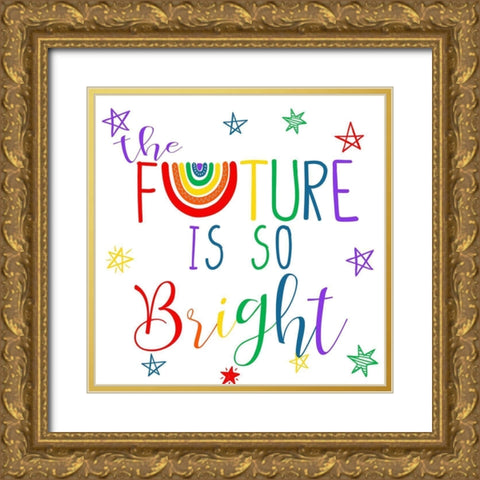 Bright Future 5 Gold Ornate Wood Framed Art Print with Double Matting by Allen, Kimberly