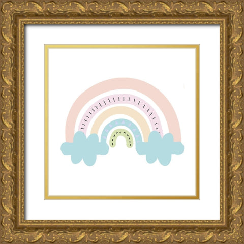Rainbow Gold Ornate Wood Framed Art Print with Double Matting by Allen, Kimberly