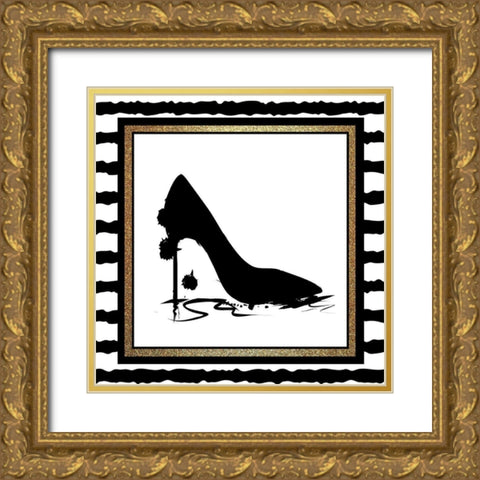 Love Fashion 4 Gold Ornate Wood Framed Art Print with Double Matting by Allen, Kimberly
