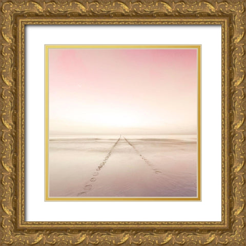 Water Pathway 2 Gold Ornate Wood Framed Art Print with Double Matting by Allen, Kimberly