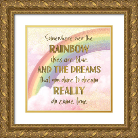Really Do Come True V1 Gold Ornate Wood Framed Art Print with Double Matting by Allen, Kimberly